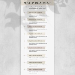 9 Step Road Map Template