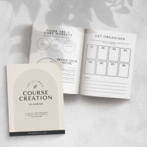 Course Creation Planner Course Creation Planner