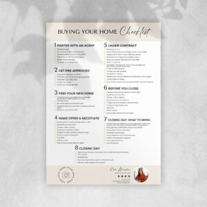 Mock-Ups (53) Buyer Checklists for Realtors