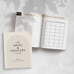 Mock-Ups (6) Weekly Meal & Grocery Planner